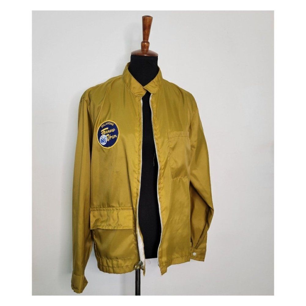 Vintage 1970's Gold Great Lakes Windbreaker